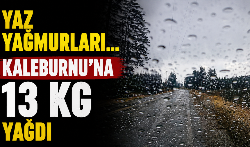 Yaz yağmurları…Kaleburnu’na 13 kg yağdı