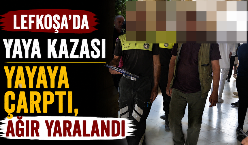 Lefkoşa'da Yaya Kazası