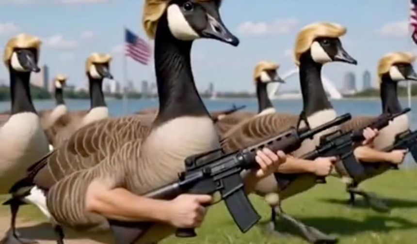 Kanada'yı hedef alan Trump'tan "Donald Duck" ordusu paylaşımı