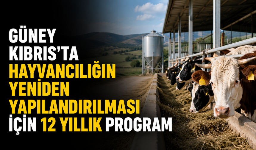 Güney Kıbrıs’ta hayvancılığın yeniden yapılandırılması için 12 yıllık program