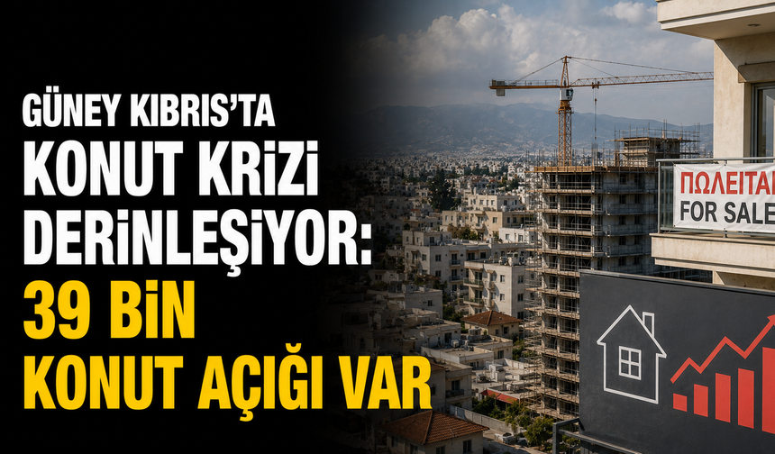 Güney Kıbrıs'ta konut krizi derinleşiyor: 39 bin konut açığı var