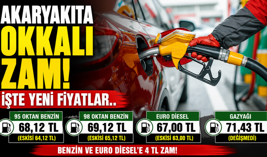 Akaryakıta Okkalı zam!