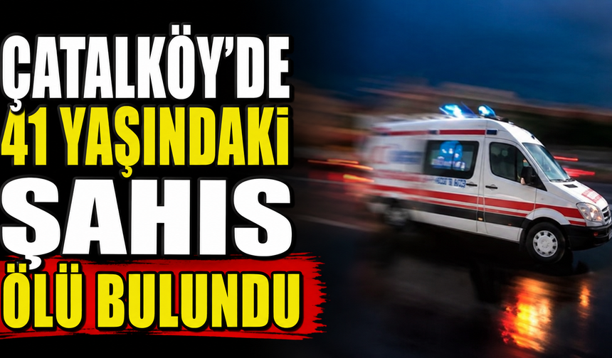 Çatalköy'de 41 yaşındaki şahıs ölü bulundu