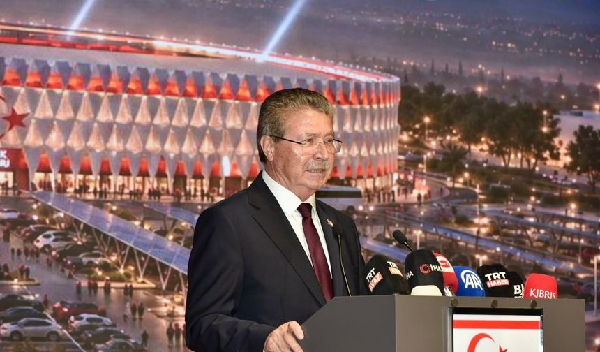 Lefkoşa’ya yeni stadyum ve spor kompleksi... Üstel: “Bugün Kıbrıs Türkü'nün ve KKTC gençliğinin tarihi günü.”
