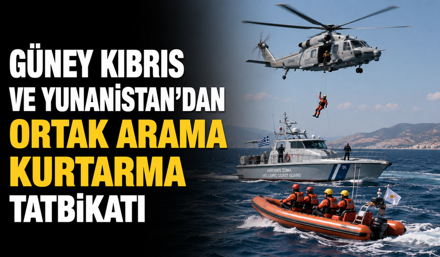 Güney Kıbrıs ve Yunanistan’dan ortak arama kurtarma tatbikatı
