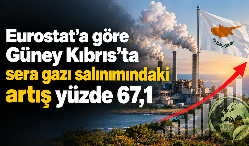 Eurostat’a göre Güney Kıbrıs’ta sera gazı salınımındaki artış yüzde 67,1