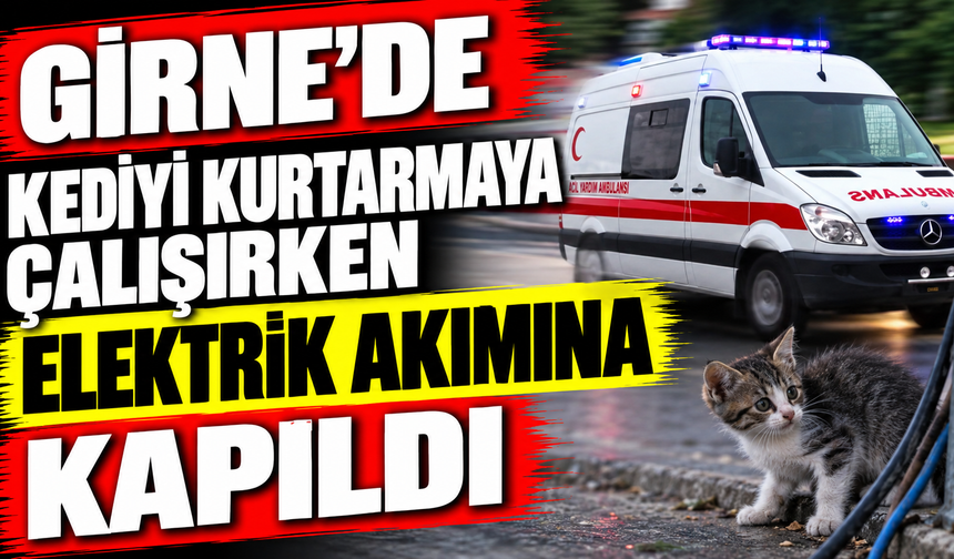 Girne’de kediyi kurtarmaya çalışırken elektrik akımına kapıldı