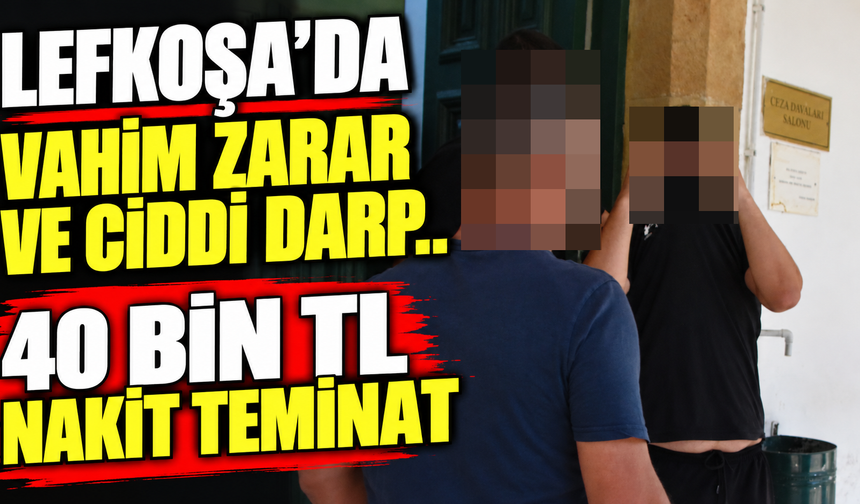 Lefkoşa’da vahim zarar ve ciddi darp