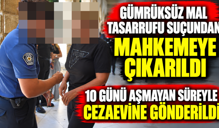 Gümrüksüz mal tasarrufu suçundan mahkemeye çıkarıldı