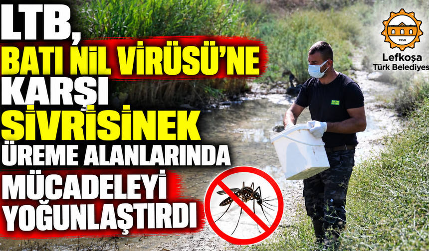 LTB, Batı Nil Virüsü’ne karşı sivrisinek üreme alanlarında mücadeleyi yoğunlaştırdı