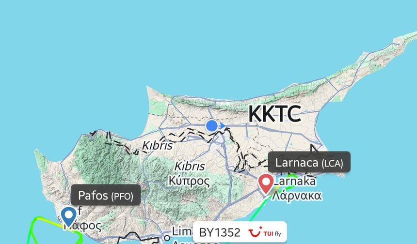 Aşırı yağış ve rüzgar Baf’ta zarara yol açtı; bir uçak Larnaka Havalimanı’na yönlendirildi