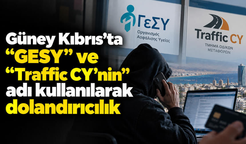 Güney Kıbrıs’ta “GESY” ve “Traffic CY’nin” adı kullanılarak dolandırıcılık
