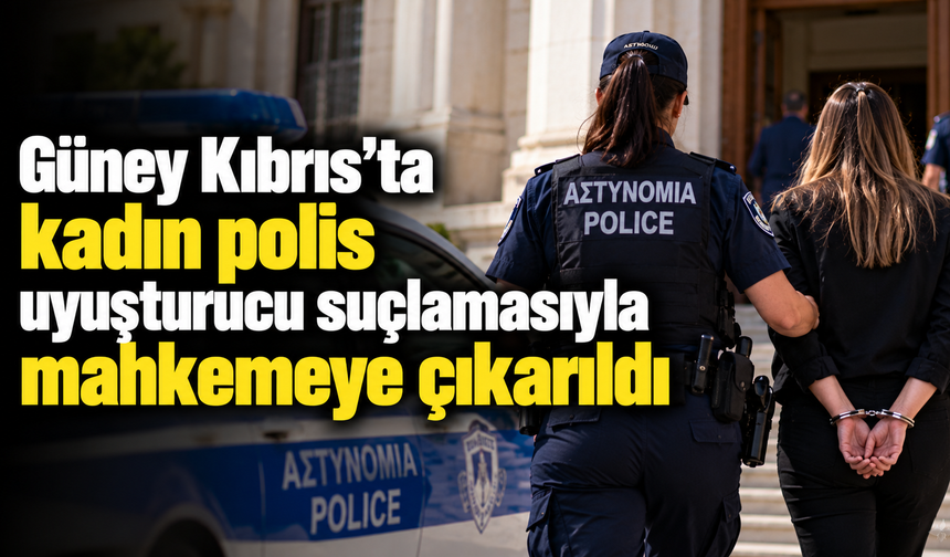 Güney Kıbrıs’ta kadın polis uyuşturucu suçlamasıyla mahkemeye çıkarıldı