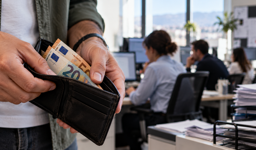 Güney Kıbrıs'ta çalışanların yarısı 2 bin euronun altında maaş alıyor